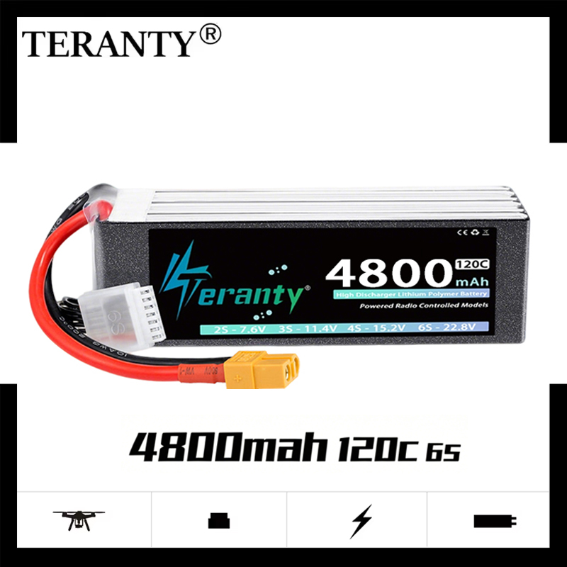 Rc Helicopter Battery - Batería Lipo TERANTY 6S 4800mAh 22.8V