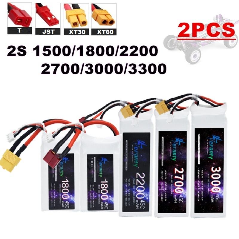 Rc Helicopter Battery - 2 uds 7,4 V Lipo 2S