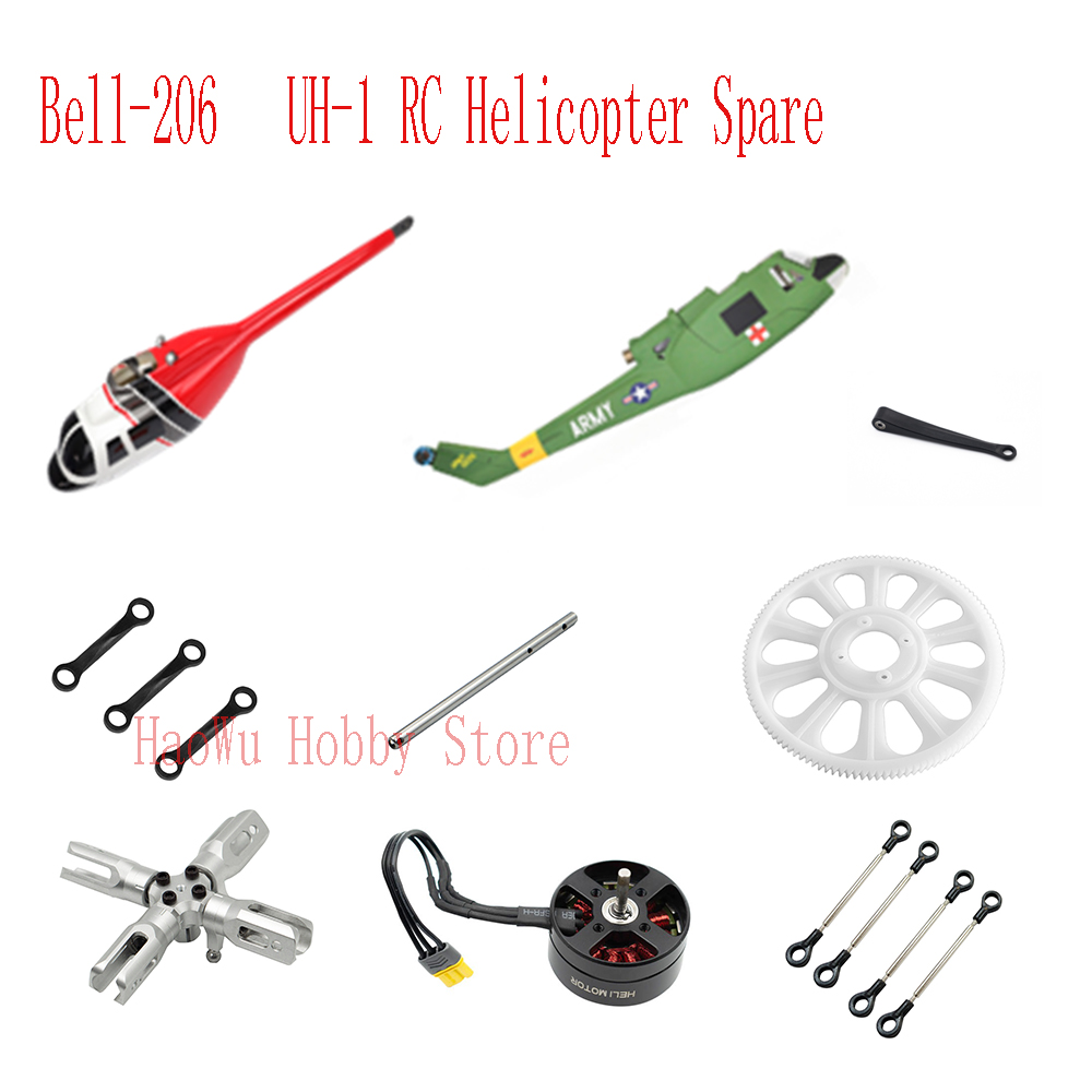 Rc Helicopter Gyro - Flywing bell206 UH1 Bell-206 UH-1 recambios