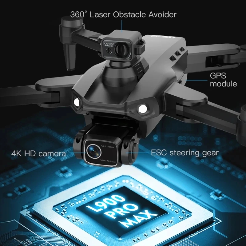L900 Pro MAX GPS Drone 4K Prof - Rc Helicopter Electric reseña y precio