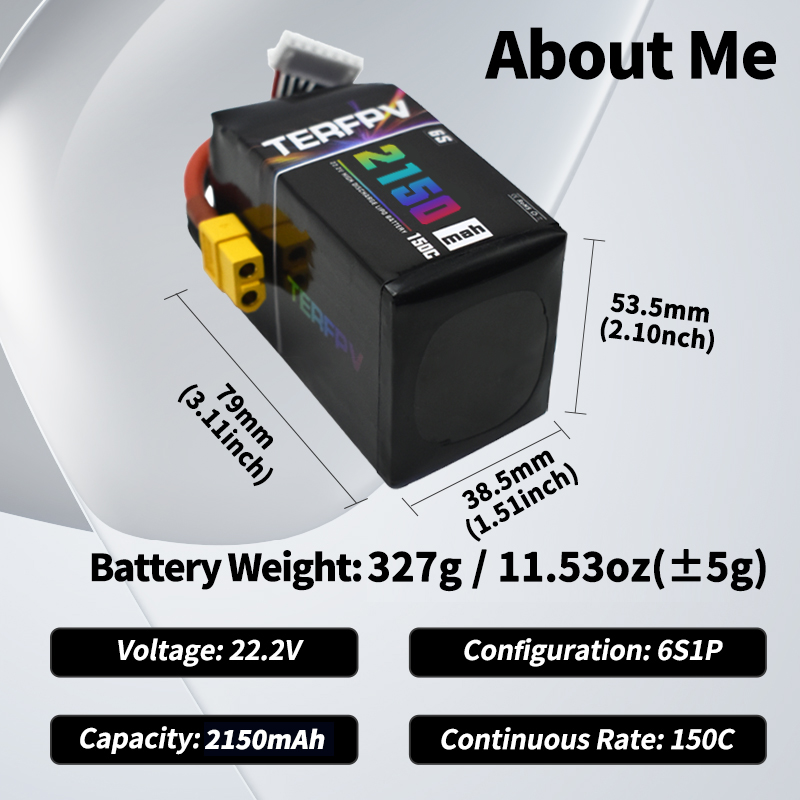 Batería Lipo TERFPV 6S 22.2V 1 - Rc Helicopter Battery reseña y precio