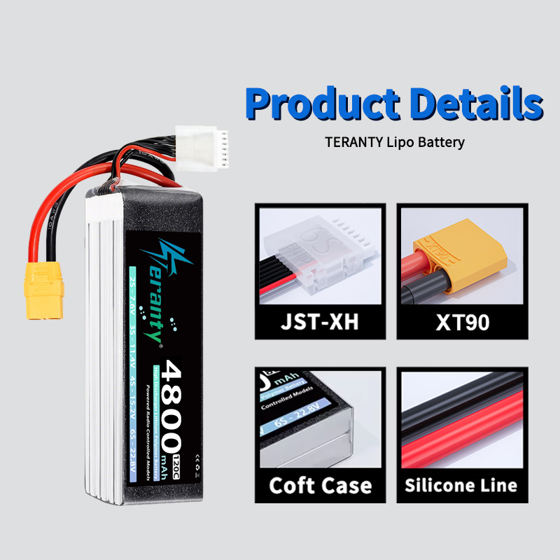 Batería Lipo TERANTY 6S 4800mA - Rc Helicopter Battery reseña y precio