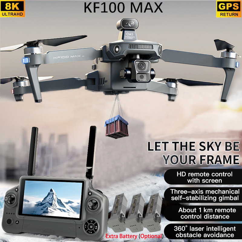 KF100 MAX GPS Drone 4K Cámara  - Rc Helicopter Electric reseña y precio