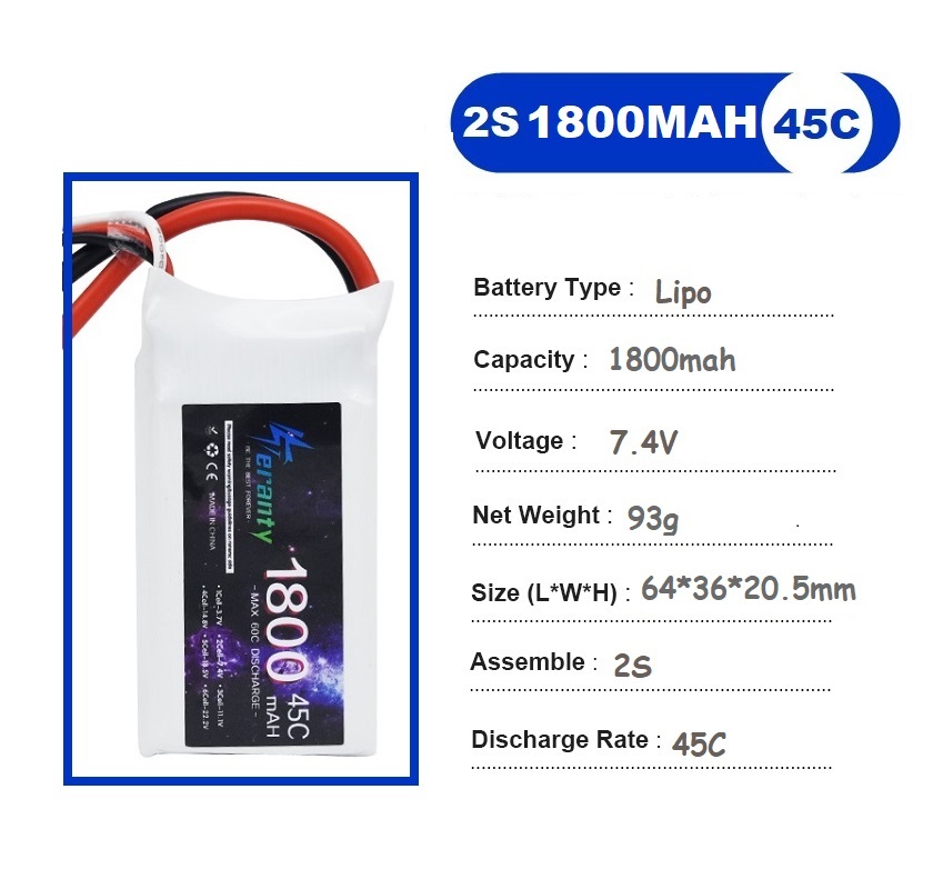 2 uds 7,4 V Lipo 2S batería 15 - Rc Helicopter Battery reseña y precio